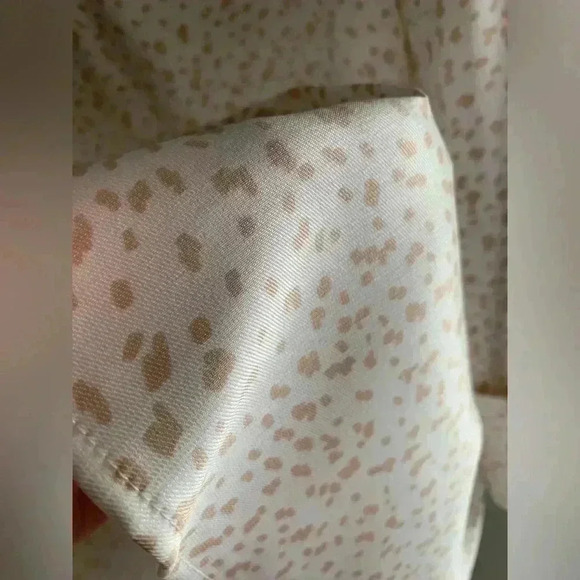 Woman’s Preston & York Brown Speckled Collard 3/4 Button Pullover Blouse Size M - Picture 9 of 9